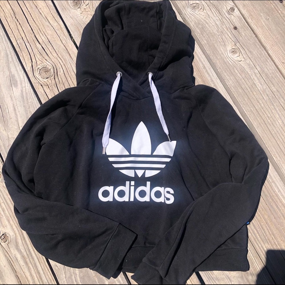 Adidas crop hoodie